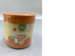  Lita Vitamin C Brightening Body Scrub, a skincare item intended for body exfoliation. 