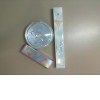 Glassy Glow 3-Piece Makeup Set. Shadow Stick. Glitter Eyeshadow Stick. Fluffy Glowy