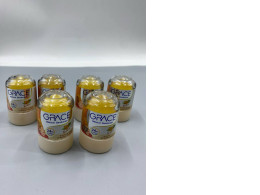 Set of 6 Grace Natural Deodorant, a Thai alum crystal deodorant infused with turmeric for odor protection and skin brightening. Set of 6 Grace Natural Deodorant, a Thai alum crystal deodorant infused with turmeric for odor protection and skin brightening.