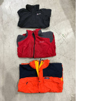 Set 3 vintage Berghaus waterproof jackets, including iconic models like the Gore-Tex Mera Peak and Trango. 