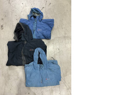 Set of 3 vintage Berghaus Aquafoil waterproof jackets. 