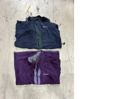 Set of 2  Vintage-style Berghaus waterproof jackets made from Gore-Tex or Aquafoil from the 1980s.