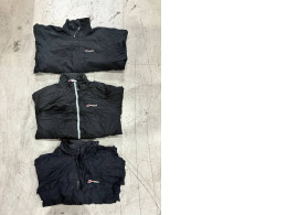 Set of 3 The black waterproof Berghaus rain jacket is likely the Deluge Pro or Aquafoil model.