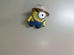 Minion knitted keychain