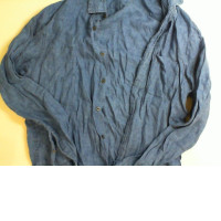 Blue button-down shirt