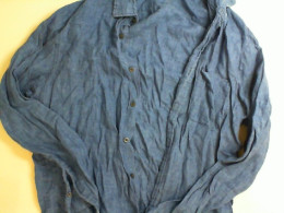 Blue button-down shirt