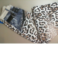 Women's leopard jeans