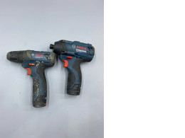 Set of 2 Bosch Professional cordless drill driver and a cordless impact driver. 