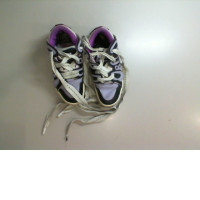 Purple sneakers