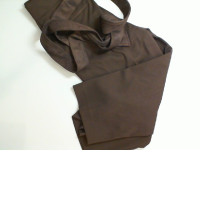 Brown trousers with a belt