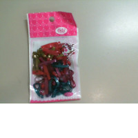 A set of hair elastics