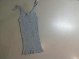 Gray glittery top