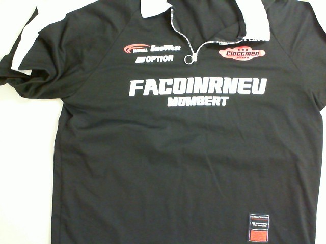 Black zip-up T-shirt Black zip-up T-shirt