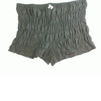 Women's black shorts with elastic waistband