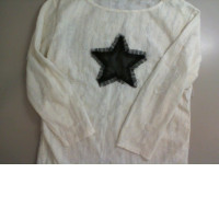 White long sleeve shirt with star