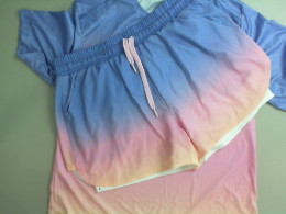 Women's tracksuit, T-shirt and shorts