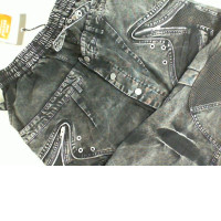 Black jeans with rivets