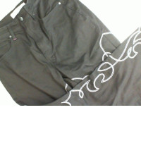 Black jeans with embroidery