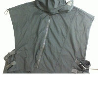 Black vest with a hood Black vest with a hood