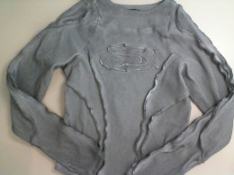 Gray long-sleeved blouse with embroidery Gray long-sleeved blouse with embroidery