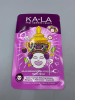 KA-LA Mangosteen Acne Clear Facial Mask designed to reduce acne and redness using mangosteen peel extract and Vitamin B3. KA-LA Mangosteen Acne Clear Facial Mask designed to reduce acne and redness using mangosteen peel extract and Vitamin B3.