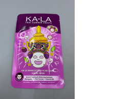 KA-LA Mangosteen Acne Clear Facial Mask designed to reduce acne and redness using mangosteen peel extract and Vitamin B3. KA-LA Mangosteen Acne Clear Facial Mask designed to reduce acne and redness using mangosteen peel extract and Vitamin B3.