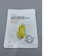  Lebelage Coenzyme Q-10 Solution Mask Pack, a Korean skincare sheet mask designed to provide deep hydration and nourishment to the skin. 