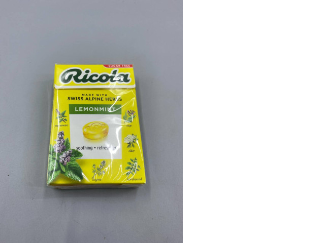 Ricola Lemon Mint Sugar Free Swiss Alpine Herb throat drops. Ricola Lemon Mint Sugar Free Swiss Alpine Herb throat drops.
