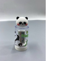  cute panda-themed pencil sharpener designed for stationery use