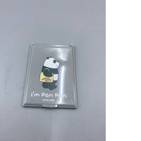 We Bare Bears Panda pocket mirror or card holder featuring the character holding a heart bag