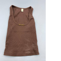  brown ribbed tank top from the brand Fica Spec.