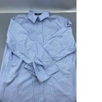 Light blue checkered long-sleeved shirt, Lee Dok Son brand.
