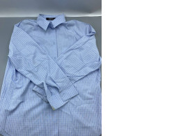 Light blue checkered long-sleeved shirt, Lee Dok Son brand.