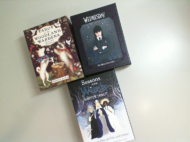 Set of 3 Card Tarot Seasons of the Witch winter tarot. Wednesday. Taroy of woodland wardens Set of 3 Card Tarot Seasons of the Witch winter tarot. Wednesday. Taroy of woodland wardens