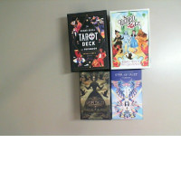 Set of 4 Card Tarot Stellar Vault. The Wizard of OZ. Crime Tales. Sugar skull tarot deck