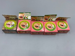 set of 5 herbal toothpaste