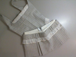 Women's gray suit with skirt and corset