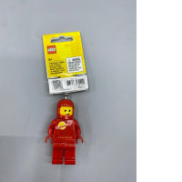  LEGO red spaceman keychain light featuring a classic astronaut design.