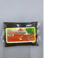 Whole dried black peppercorns (Tiêu đen hạt), 100 grams, produced by Viet San Company.