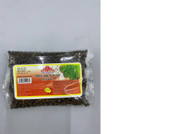 Whole dried black peppercorns (Tiêu đen hạt), 100 grams, produced by Viet San Company.