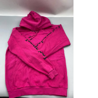 pink hooded sweatshirt