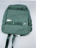 Lacoste 2in1 100% Recycled Backpack in green. Lacoste 2in1 100% Recycled Backpack in green.