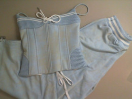 Women's set, blue, trousers and corset Women's set, blue, trousers and corset