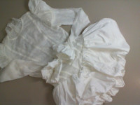 White short dress with a full skirt White short dress with a full skirt