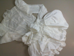 White short dress with a full skirt