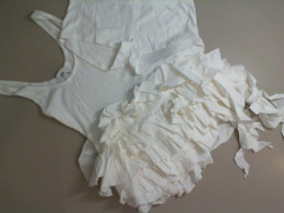 White short dress with a full skirt + shorts