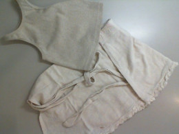 Women's suit with a tie-up skirt and top