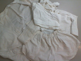 Women's suit, shorts, shirt with belt and top, cotton