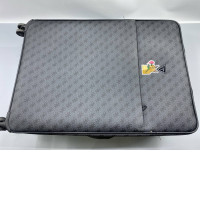 GUESS Wilder wheeled suitcase in dark gray.