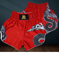 Mongkol “Naga” Muay Thai Shorts BSM08 RED Size M